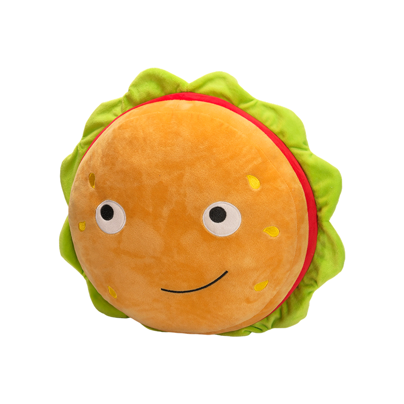 Plyšový polštářek Creative Smiley Hamburger
