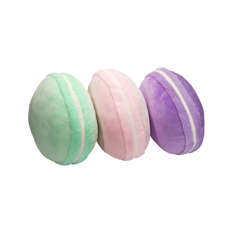 Macaron plyšové polštáře